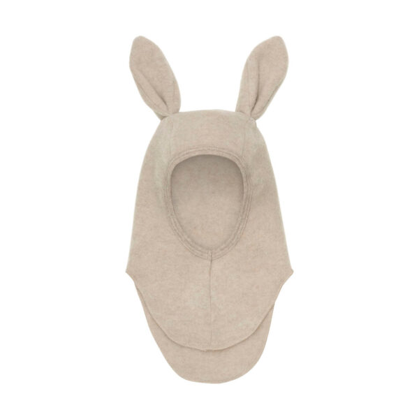 Elefanthue m. Ører Uld Fleece - Camel Melange - 12-24 MDR. 12-24 MDR. Beige