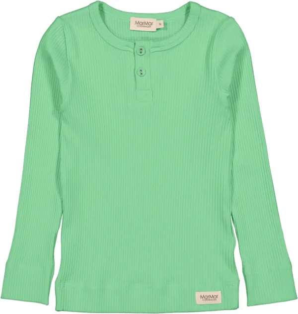 MarMar Bluse Modal m. knapper Cale Green