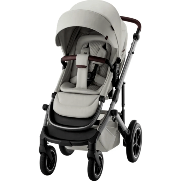 Smile 5Z lux inkl. liggedel og Baby-Safe Core autostol - linen grey/space black